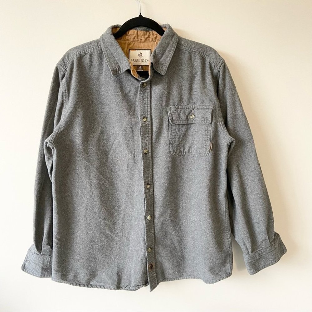 Legendary Whitetails Buck Camp Grey Shirt - Picture 1 of 16
